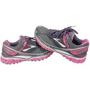 Brooks Women's Gray Pink Glycerin 10 Mesh Athletic Running Shoes Size 9
